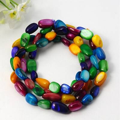 Stretch Erose Freshwater Shell Bracelets