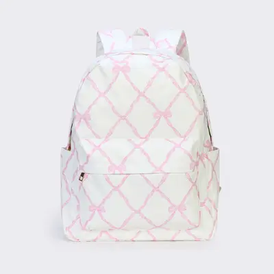Pink Bow-knot Print Kids Backpack