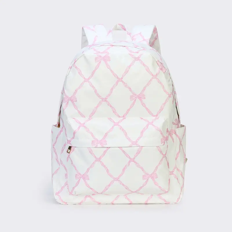 Pink Bow-knot Print Kids Backpack