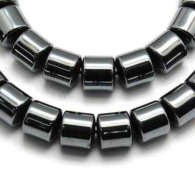 Grade AA Non-magnetic Synthetic Hematite Column Beads Strands