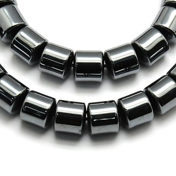 Grade AA Non-magnetic Synthetic Hematite Column Beads Strands