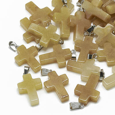 Natural Topaz Jade Pendants