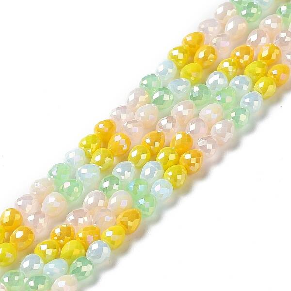Electroplated Glass Beads Strands
