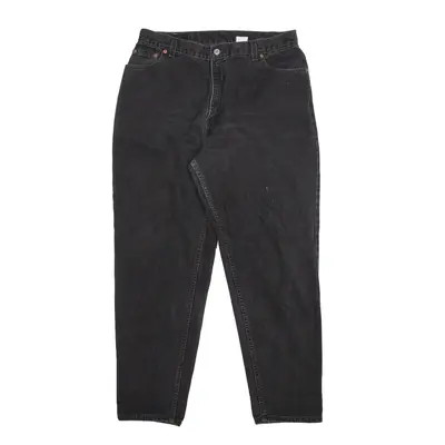 LEVI'S 550 Jeans Black Denim Relaxed Tapered Womens W32 L29