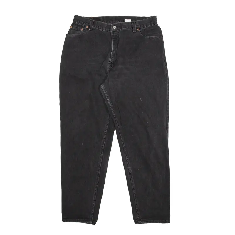 LEVI'S 550 Jeans Black Denim Relaxed Tapered Womens W32 L29