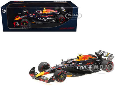 Red Bull Racing RB20 #11 Sergio Perez Oracle 2nd Place F1 Formula One Bahrain GP (2024) with Driver Limited Edition to 18...