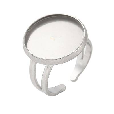 Non-Tarnish 304 Stainless Steel Cuff Ring Settings