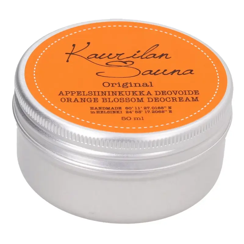 Kaurilan sauna Vegan Deodorant Cream Orange Blossom (50 ml)