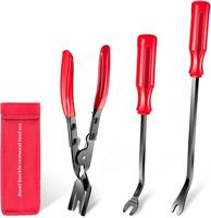 3 Pcs Clip Remover Tool Set, Auto Trim & Pry Tool for Car Door Panel and Dashboard Repair