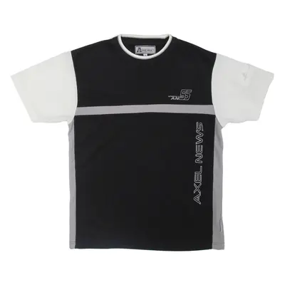 AXEL NEWS Mens T-Shirt Black M