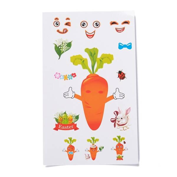 Easter Theme Paper Gift Tag Self-Adhesive Stickers