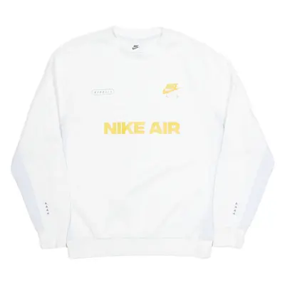 NIKE AIR Mens Sweatshirt White S