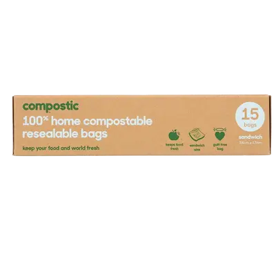 compostic sandwich bags - 15 bags