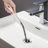 Kitchen Sink Drain Cleaning Tool, Long Handle Sink Drain Cleaning Tool, Household Sink Hair Removal Tool, Drain Clog Remover