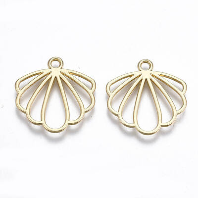 Rack Plating Alloy Open Back Bezel Pendants