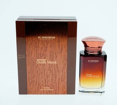 Al Haramain Oudh Musk Cologne for Men - Eau de Parfum Spray 3.33 oz