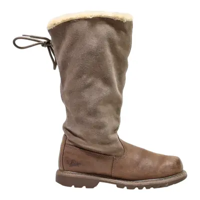 CAT High Boots Grey Leather Womens UK 7