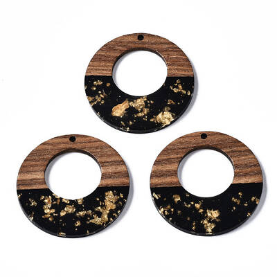 Resin & Walnut Wood Pendants