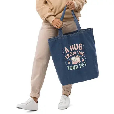 Love, Companionship, and Style - Pet Lovers’ Organic Tote Bag