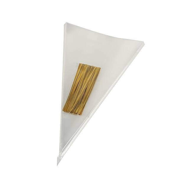 50Pcs Triangle Plastic Candy Bags