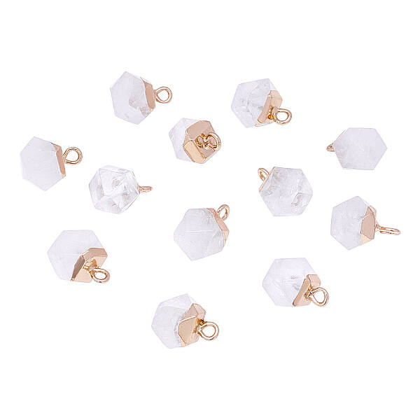 Natural Quartz Crystal Charms