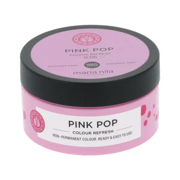 Maria nila Fine nourishing mask without pigments of permanent color Pink ( Color Refresh Mask) - Volume: 100 ml