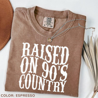 Comfort Colors Raised on 90s Country Shirt, Retro 90's Country Shirt, Nashville Shirt, Country Music Lover Shirt, Southern Fa...