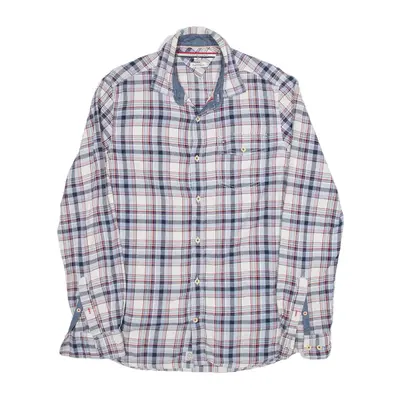 TOMMY HILFIGER Shirt White Check Long Sleeve Mens S