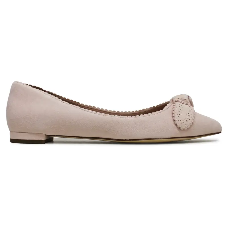 Cole Haan Bellport Bow Skimmer Suede Women's Slip On Shoes - Primrose - Size:US 9 Women