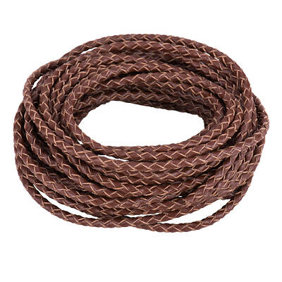 Braided Reborn Leather Cord for Bracelet Necklace Making