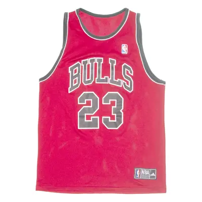 ADIDAS Chicago Bulls Mens Jersey Red Sleeveless USA M