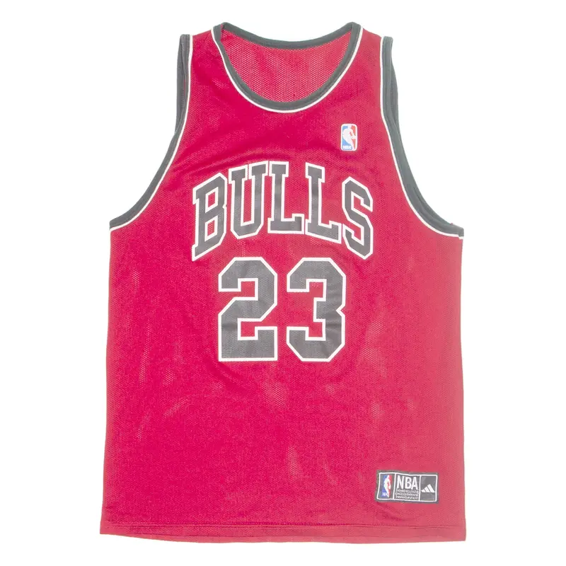 ADIDAS Chicago Bulls Mens Jersey Red Sleeveless USA M