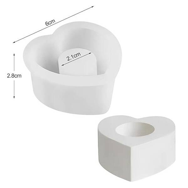 Silhouette Silicone Candle Holder Molds