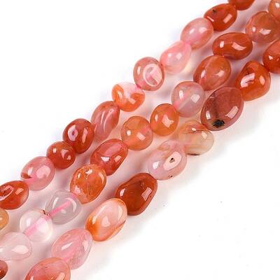Natural Red Agate Beads Strands