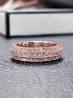 Fashion Cubic Zirconia Decorated Ring, Elegant Luxury Jewelry for Wedding Party, Fashion Accessories for Women & Girls, Valen...