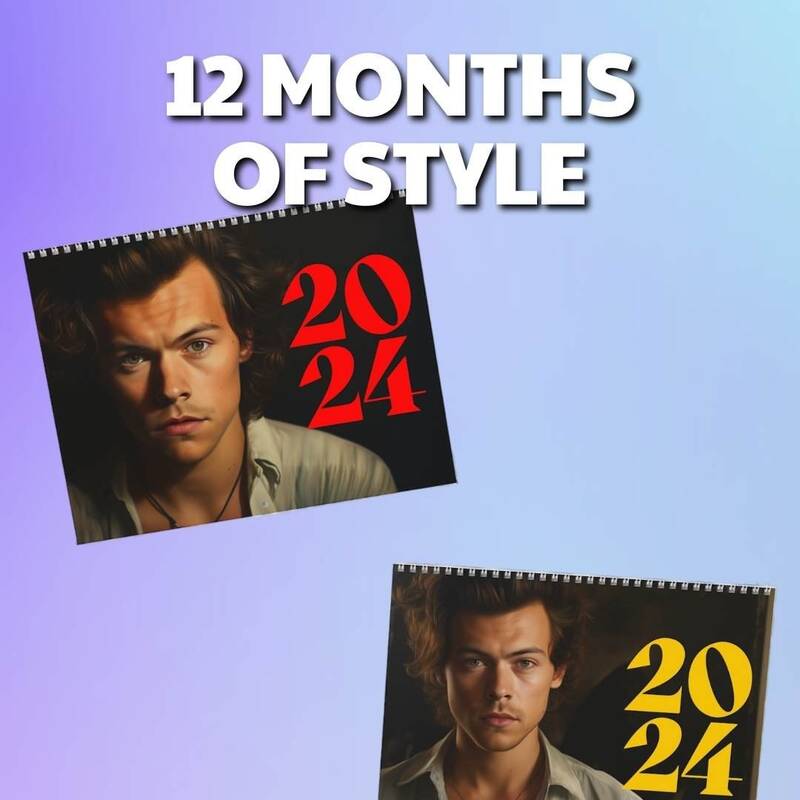 12 Months Of Harry Wall Calendar 2024 | Harry Merch