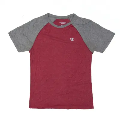 CHAMPION T-Shirt Maroon Short Sleeve Mens S