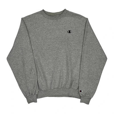 Champion Sweatshirt - Small Grey Cotton Blend