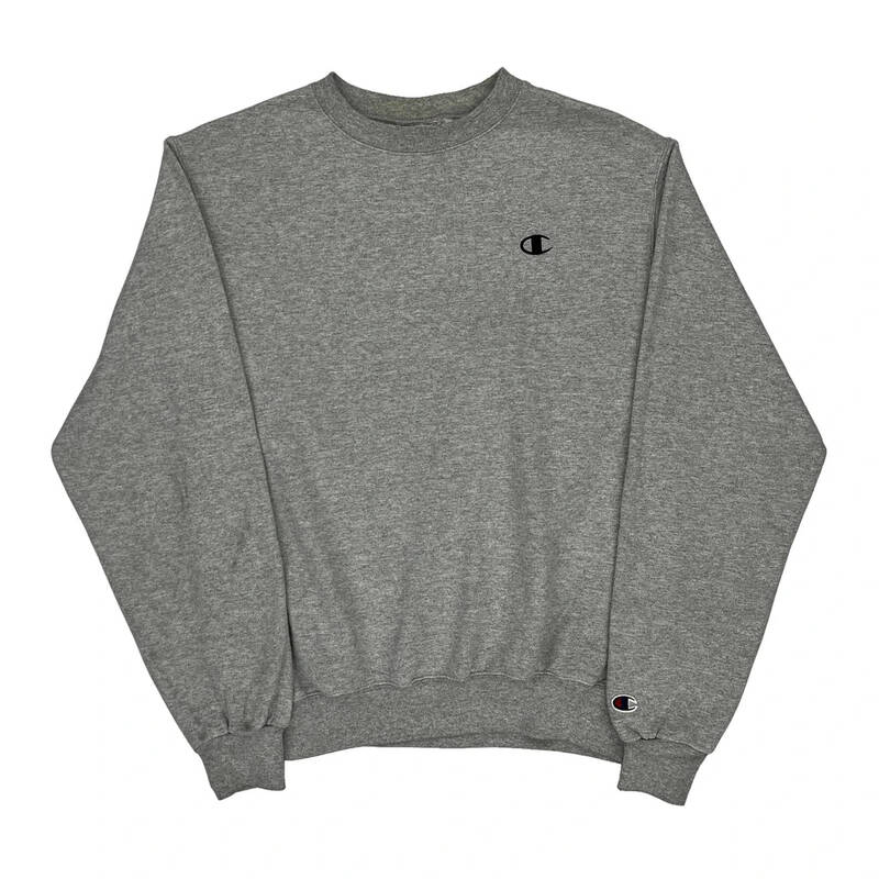 Champion Sweatshirt - Small Grey Cotton Blend
