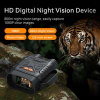 Infrared Night Vision Binoculars with 64GB SD Card, Night Vision Goggles with 2.8 Inch HD Screen for Hunting Camping, Hi