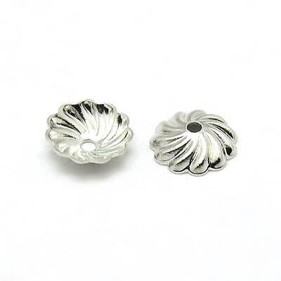 Brass Flower Bead Caps