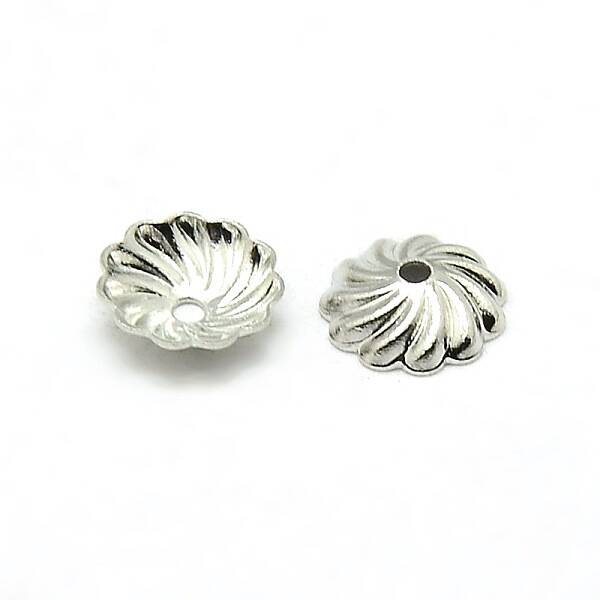 Brass Flower Bead Caps