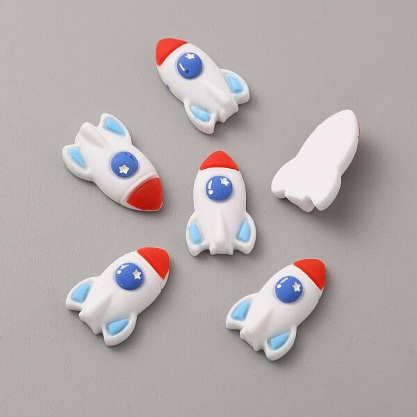 Space Theme Opaque Resin Cabochons