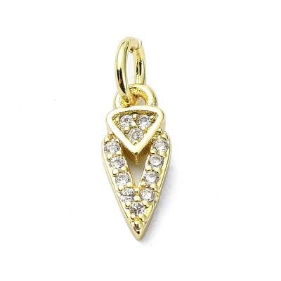 Brass Micro Pave Cubic Zirconia Pendants