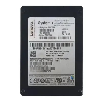 00YC399 Lenovo 480GB SATA 6GB/s 2.5-Inch Internal Solid State Drive