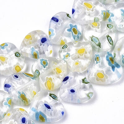 Handmade Millefiori Lampwork Beads Strands