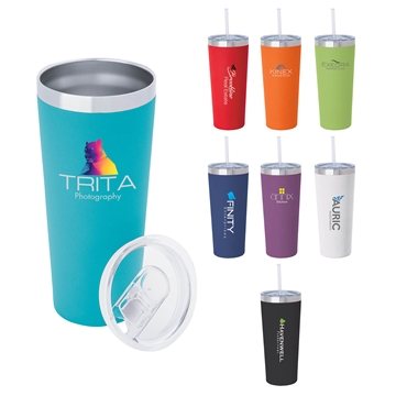 24 Promotional Biere 22 oz Double Wall S S Tumbler - Vacuum Sealed ...
