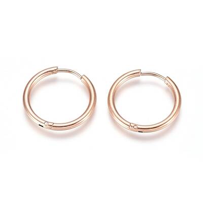304 Stainless Steel Huggie Hoop Earrings