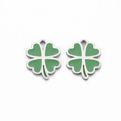 316 Surgical Stainless Steel Enamel Charms