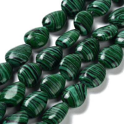 Synthetic Malachite Beads Strands